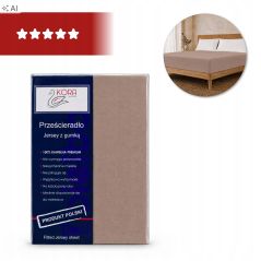 PRZEŚCIERADŁO JERSEY 160/200 CAFFE (065)