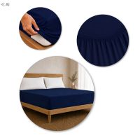 Prześcieradło z gumką Jersey Granat Bawełna Premium 100% 180x200 OEKO-TEX