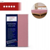 Prześcieradło z gumką Jersey Pudrowy Róż Bawełna Premium 100% 220x200