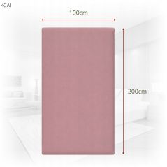 Prześcieradło z gumką Jersey Pudrowy Róż Bawełna Premium 100% 100x200