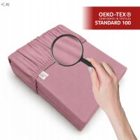 Prześcieradło z gumką Jersey Pudrowy Róż Bawełna Premium 100% 100x200