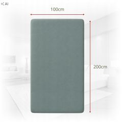 Prześcieradło z gumką Jersey Szałwia Bawełna Premium 100% 100x200 OEKO-TEX