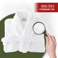 Szlafrok Hotelowy SPA Biały Welur XL Bawełna 100% 380g/m2 Unisex HORECA Szlafrok Hotelowy SPA Biały Welur XL Bawełna 100% 380g/m2 Unisex HORECA