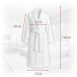 Szlafrok Hotelowy SPA Biały Welur XL Bawełna 100% 380g/m2 Unisex HORECA Szlafrok Hotelowy SPA Biały Welur XL Bawełna 100% 380g/m2 Unisex HORECA