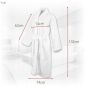 Szlafrok Hotelowy SPA Biały Frotte Kołnierz 100% Bawełna 400g/m2 3XL HORECA Szlafrok Hotelowy SPA Biały Frotte Kołnierz 100% Bawełna 400g/m2 3XL HORECA