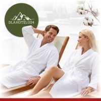 Szlafrok Hotelowy SPA Biały Frotte Kołnierz 100% Bawełna 400g/m2 3XL HORECA