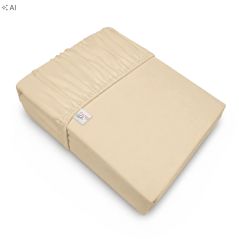 PRZEŚCIERADŁO JERSEY 140X200 KREM (049)