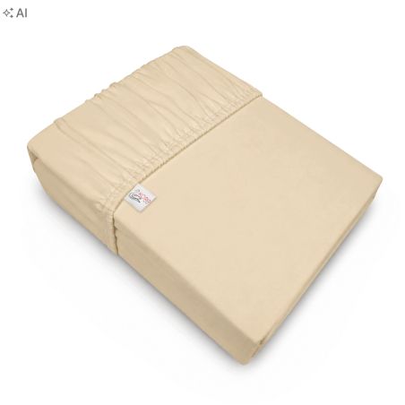 PRZEŚCIERADŁO JERSEY 140X200 KREM (049)