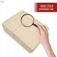 PRZEŚCIERADŁO JERSEY 140X200 KREM (049)