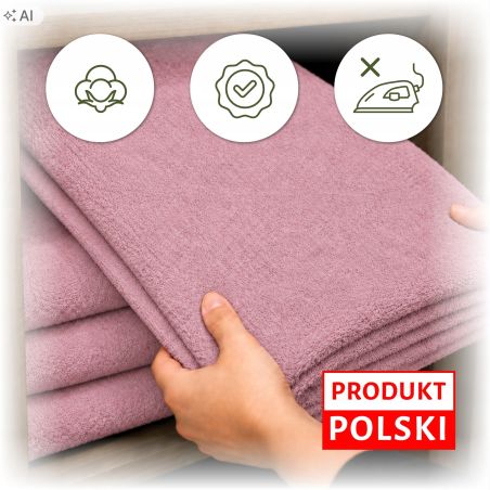 PRZEŚCIERADŁO FROTTE 140/200 PUDER (074)