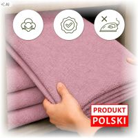 PRZEŚCIERADŁO FROTTE 100/200 PUDROWY (074)