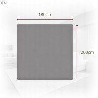 Prześcieradło z gumką Jersey Stalowe Bawełna Premium 100% 180x200 OEKO-TEX