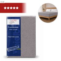 Prześcieradło z gumką Frotte Stalowe Bawełna 82% 220x200 OEKO-TEX