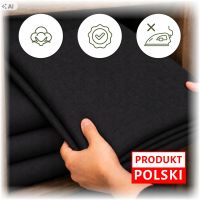 PRZEŚCIERADŁO JERSEY 160/200 CZARNY (077)