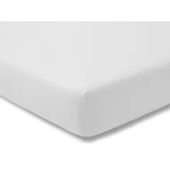 Prześcieradło 150X200 Estella jersey białe z gumką
