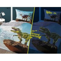 Pościel 160X200 świecąca Dinozaur 4231A