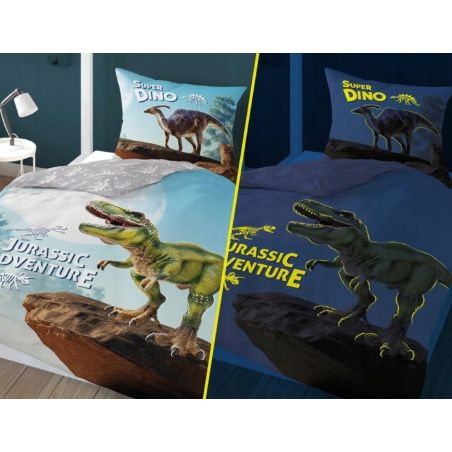 Pościel 160X200 świecąca Dinozaur 4231A