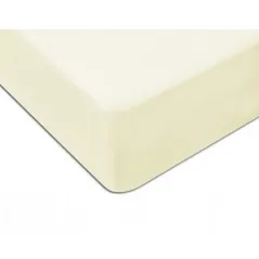 Prześcieradło 220x200 Jersey z gumką Ecru