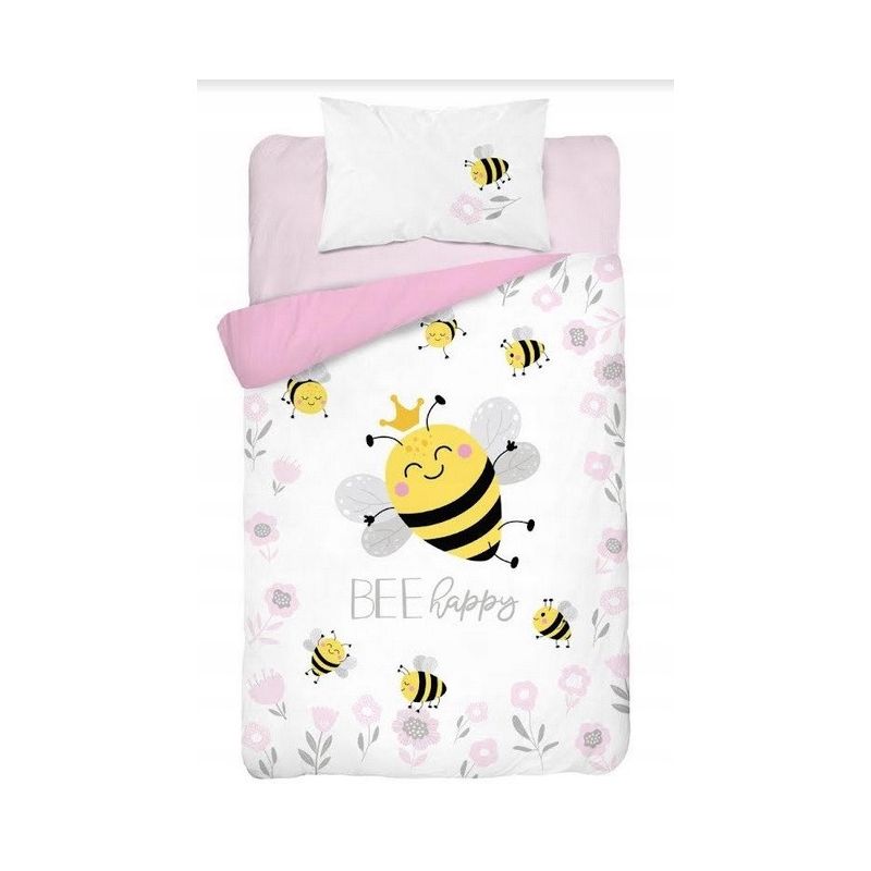 Pościel bawełniana dla dzieci 100x135 Pszczółka