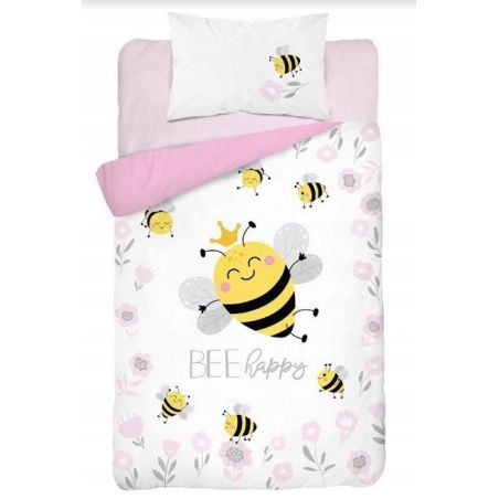 Pościel bawełniana dla dzieci 100x135 Pszczółka