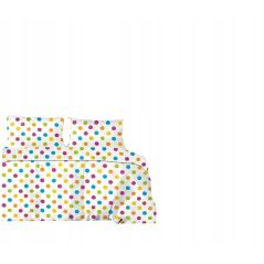 Pościel flanelowa 160x200 kolorowe kropki