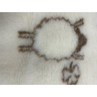 Poduszka wełniana 40X40 naturalna ecru Owieczki
