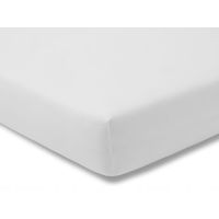 Prześcieradło 150X200 Estella jersey białe z gumką