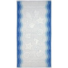 Ręcznik GRENO flora roz 50/100 niebieski