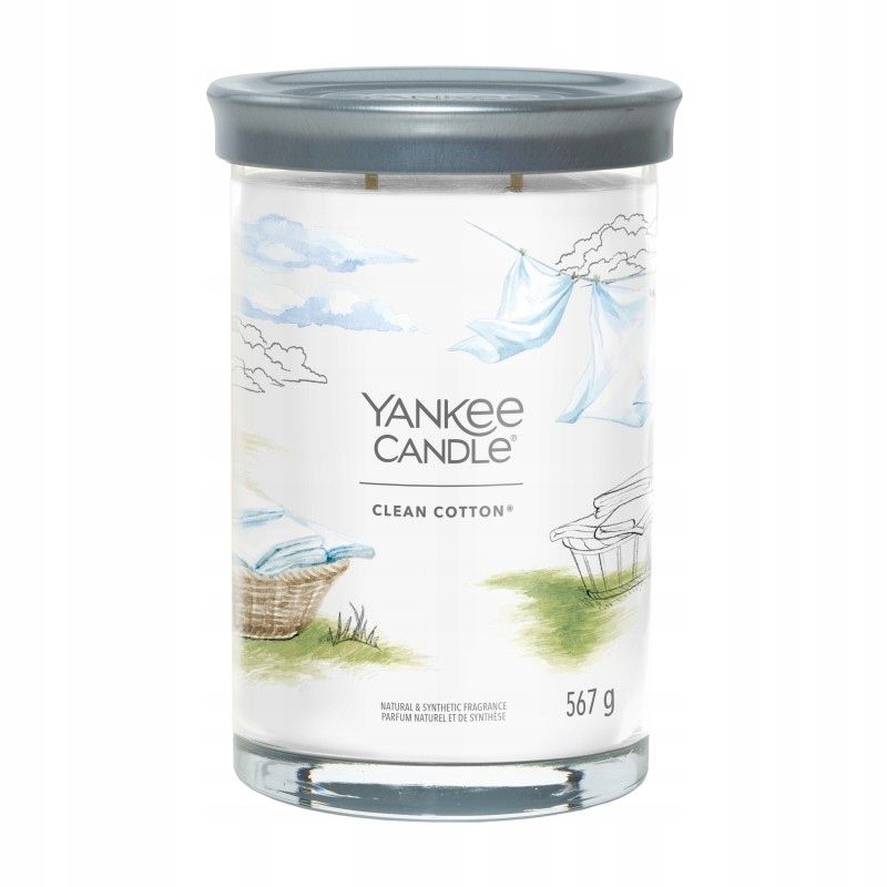 ŚWIECA YANKEE CANDLE CLEAN COTTON TUMBLER