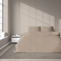 Pościel 180X200 adamaszek bawełna Pure Taupe