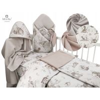 Rożek niemowlęcy 75X75VELVET beż las
