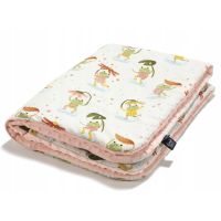 Koc 80X100 ciepły minky la Millou Frogs