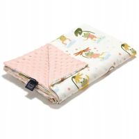 La Millou lekki koc dziecięcy minky Frogs Bloom roz. l 140-110 cm