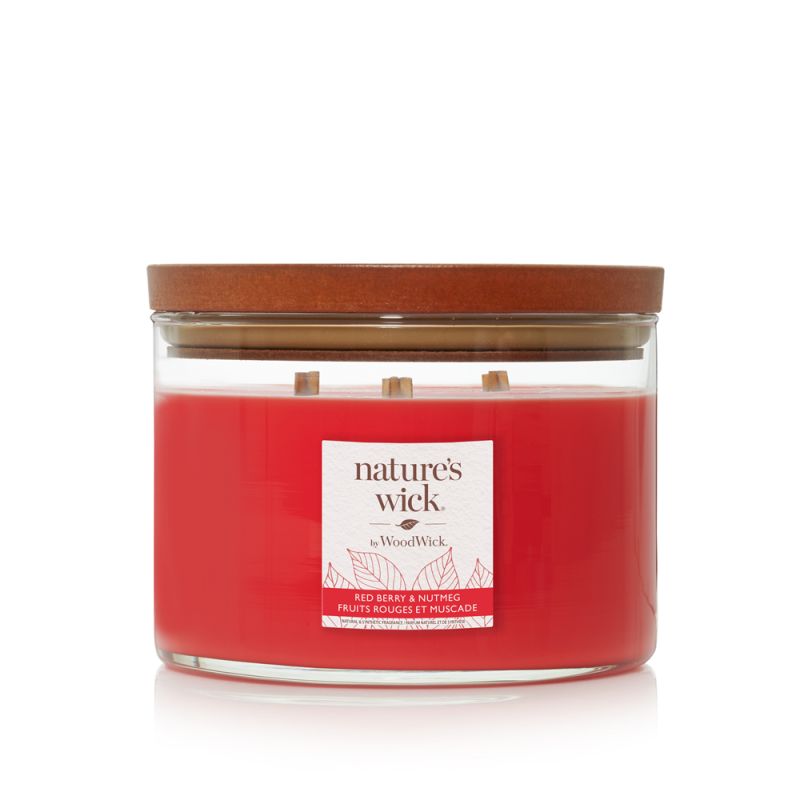 ŚWIECA WOODWICK RED BERRY & NUTMEG