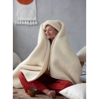 Koc wełniany Merino 160/200 Naturalny Brązowy