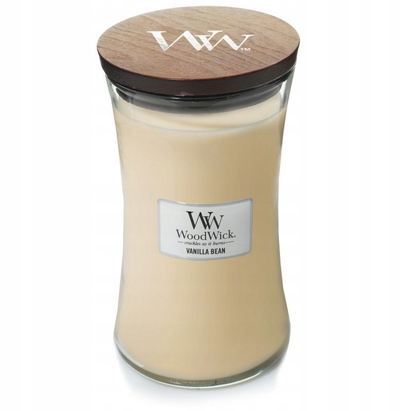 ŚWIECA WOOD WICK DUŻA VANILLA BEAN