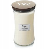 ŚWIECA WOOD WICK DUŻA WHITE TEA & JASMINE