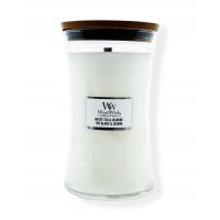 ŚWIECA WOOD WICK DUŻA WHITE TEA & JASMINE
