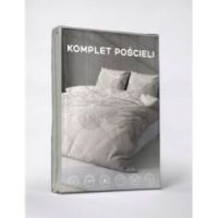 Komplet pościeli 220X200 satyna z mikrowłókna kwiaty beż 4983A