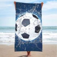 Ręcznik plażowy szybkoschnący 100X180 duży koc Piłka