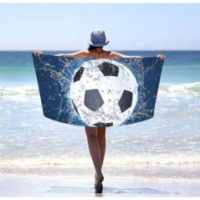 Ręcznik plażowy szybkoschnący 100X180 duży koc Piłka