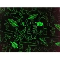 Koc świecący 150X200 fluo miękki Dinozaury kolor