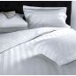 Poszewka Hotelowa Adamaszek Biała 145 g/m² 70x80 Pasek 10mm OEKO-TEX
