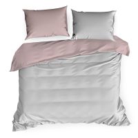 KOMPLET POŚCIELI EUROFIRANY NOVA3 140X200 CM, 1 SZT. 70X80 CM JASNOSZARY