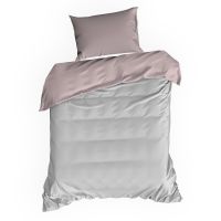 KOMPLET POŚCIELI EUROFIRANY NOVA3 140X200 CM, 1 SZT. 70X80 CM JASNOSZARY