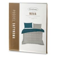 KOMPLET POŚCIELI EUROFIRANY NOVA3 180X200 CM, 2 SZT. 70X80CM JASNOSZARY