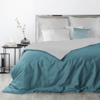 KOMPLET POŚCIELI EUROFIRANY NOVA3 220X200 CM, 2 SZT. 70X80 CM JASNOSZARY