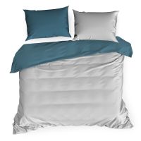 KOMPLET POŚCIELI EUROFIRANY NOVA3 220X200 CM, 2 SZT. 70X80 CM JASNOSZARY