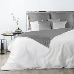KOMPLET POŚCIELI EUROFIRANY NOVA3 220X200 CM, 2 SZT. 70X80 CM BIAŁY
