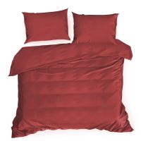 KOMPLET POŚCIELI EUROFIRANY NOVA3 180X200 CM, 2 SZT. 70X80CM CZERWONY